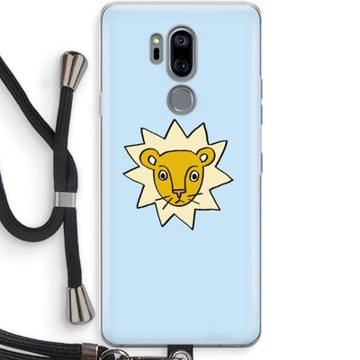 Kleine leeuw: LG G7 Thinq Transparant Hoesje met koord