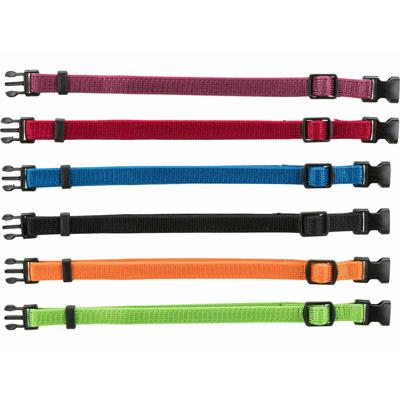 Hondenhalsband Trixie Zwart Rood Kobaltblauw Appel S/M 17-25 cm (6 Stuks)