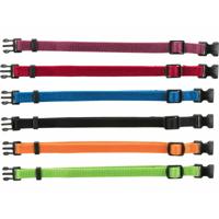 Hondenhalsband Trixie Zwart Rood Kobaltblauw Appel S/M 17-25 cm (6 Stuks)