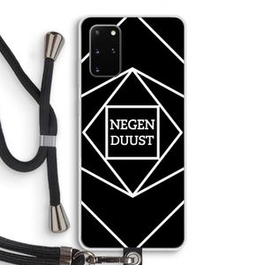Negenduust geometrisch: Samsung Galaxy S20 Plus Transparant Hoesje met koord