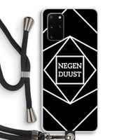 Negenduust geometrisch: Samsung Galaxy S20 Plus Transparant Hoesje met koord
