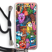 Vexx Mixtape: Samsung Galaxy A20e Transparant Hoesje met koord