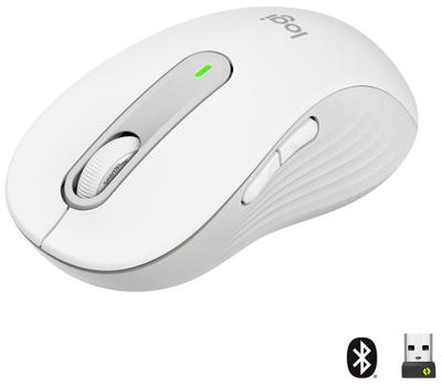 Logitech Signature M650 L Draadloze muis 2000 DPI, wit