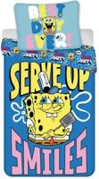 Spongebob Serve up dekbedovertrek 140 x 200 - 70x90cm - Katoen