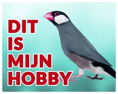 Rijstvogel Waakbord - Dit is mijn hobby