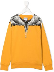 Marcelo Burlon County Of Milan Kids sweat Icon Wings à col rond - Jaune