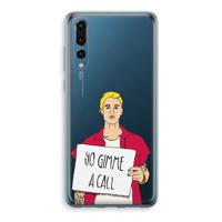 Gimme a call: Huawei P20 Pro Transparant Hoesje