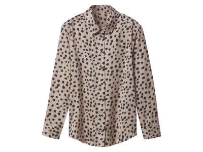 esmara Satijnen dames blouse (Luipaard print, 40)
