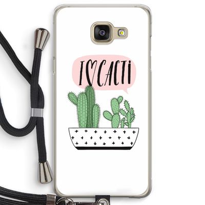 I love cacti: Samsung Galaxy A5 (2016) Transparant Hoesje met koord