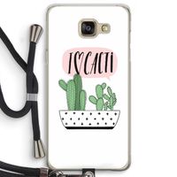 I love cacti: Samsung Galaxy A5 (2016) Transparant Hoesje met koord