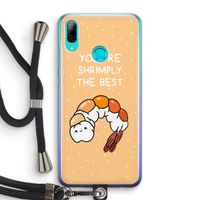 You're Shrimply The Best: Huawei P Smart (2019) Transparant Hoesje met koord