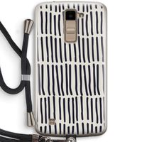 Moroccan stripes: LG K10 (2016) Transparant Hoesje met koord
