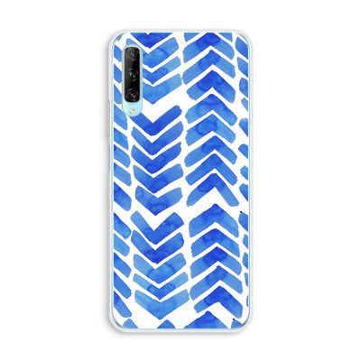 Blauwe pijlen: Huawei P Smart Pro Transparant Hoesje