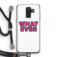 Whatever: Samsung Galaxy J8 (2018) Transparant Hoesje met koord
