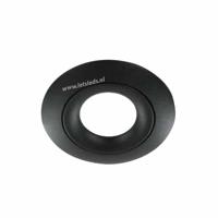 LED lamp armatuur rond ZWART kantelbaar