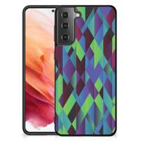Samsung Galaxy S21 Backcover Abstract Green Blue