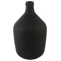 Countryfield Vaas - mat zwart - glas - XL fles vorm - D23 x H38 cm