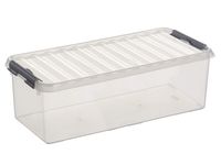Sunware Q-line box 9,5 liter transp/metaal - thumbnail