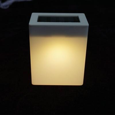 Zonne-energie spaar lamp buiten tuin hek muur licht (warm licht)