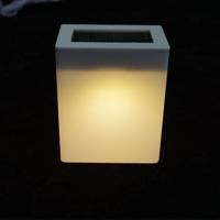 Zonne-energie spaar lamp buiten tuin hek muur licht (warm licht)