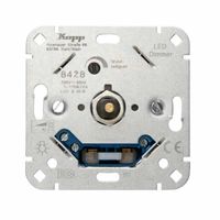 Kopp dimmer voor LED en gloei- halogeen LED 3-35W RL 7-110W druk/draai 8428
