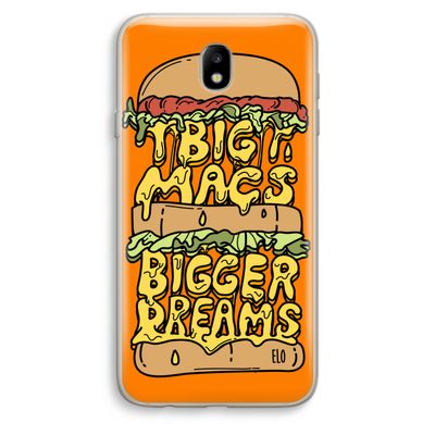 Big Macs Bigger Dreams: Samsung Galaxy J7 (2017) Transparant Hoesje