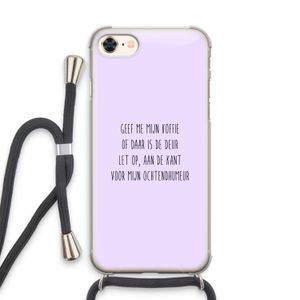 Ochtendhumeur: iPhone 7 Transparant Hoesje met koord