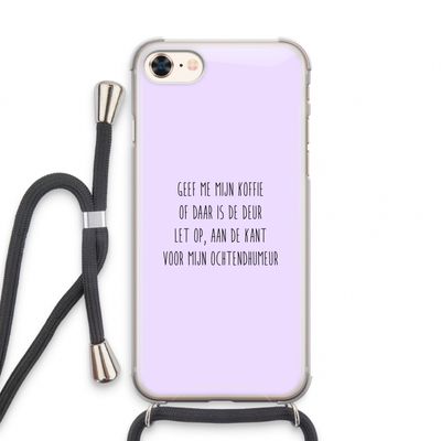 Ochtendhumeur: iPhone 7 Transparant Hoesje met koord