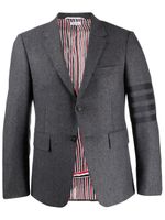 Thom Browne blazer en flanelle à détail rayé - Gris - thumbnail