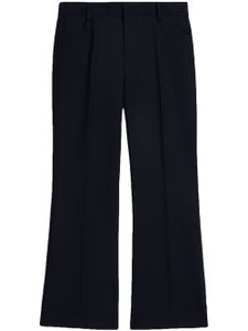 AMI Paris pantalon court à coupe évasée - Noir