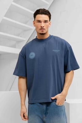 Equalité Sunny Boxy T-Shirt Heren Donkerblauw/Lichtblauw - Maat XL - Kleur: Donkerblauw | Soccerfanshop