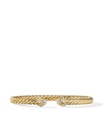 David Yurman bracelet Oval Cable Spiral en or 18ct serti de diamants - thumbnail