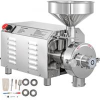 VEVOR Automatische Grain Grinder Molen 2200W, Graanmolen Grinder Roestvrij Staal Motorsnelheid 1500 r/min, Electric Snelle Grain Grinder Mill Poeder Machine Commercial Granen Korenmolen 30-50 KG/H