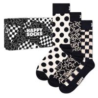 Happy socks 3 stuks Black and White Socks Gift Box * Actie *