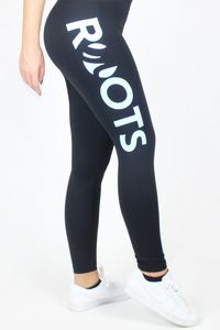 Zwarte Legging Witte Print