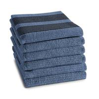 DDDDD keukendoek Baxter - 50x55 cm - Denim - 6 stuks