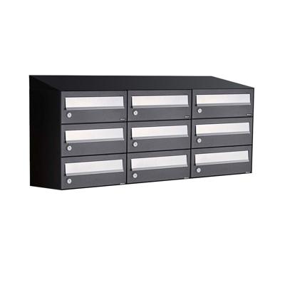 Allux Hive Set 3-Breed, 3-Hoog Met Dak Zwart - 40030070_3x3d