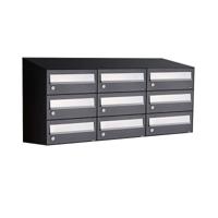 Allux Hive Set 3-Breed, 3-Hoog Met Dak Zwart - 40030070_3x3d