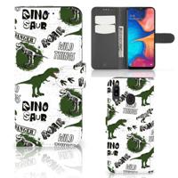 Telefoonhoesje | Met pasjeshouder | voor Samsung Galaxy A30 Dinosaurus