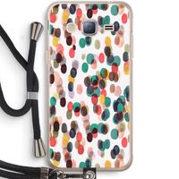 Tropical Dots: Samsung Galaxy J3 (2016) Transparant Hoesje met koord