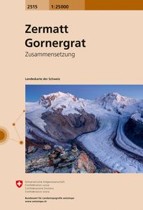 Wandelkaart - Topografische kaart 2515 Zermatt - Gornergrat | Swisstopo