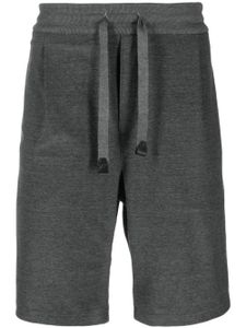 Brioni short de sport en flanelle à taille élastiquée - Gris