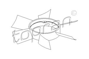 Koelventilatorwiel TOPRAN, Diameter (mm)400mm, u.a. für Mercedes-Benz