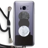 Marmeren cirkels: Samsung Galaxy S8 Plus Transparant Hoesje met koord