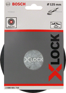 Bosch Accessoires X-LOCK Steunschijf voor fiberschijven 125 mm hard - 1 stuk(s) - 2608601716