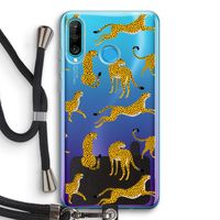Luipaard: Huawei P30 Lite Transparant Hoesje met koord