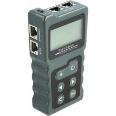 Delock 63110 LCD-kabeltester RJ45 / PoE / DC