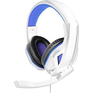 Steelplay HP41 Over Ear headset Gamen Kabel Stereo Wit-blauw Volumeregeling, Microfoon uitschakelbaar (mute)