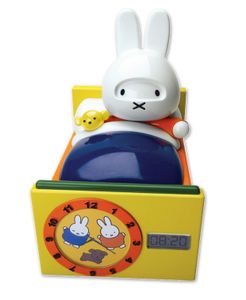 Rubotoys nijntje slaaptrainer lamp met klok 22 cm