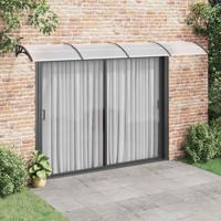 Deurluifel 400x100 cm polycarbonaat zwart